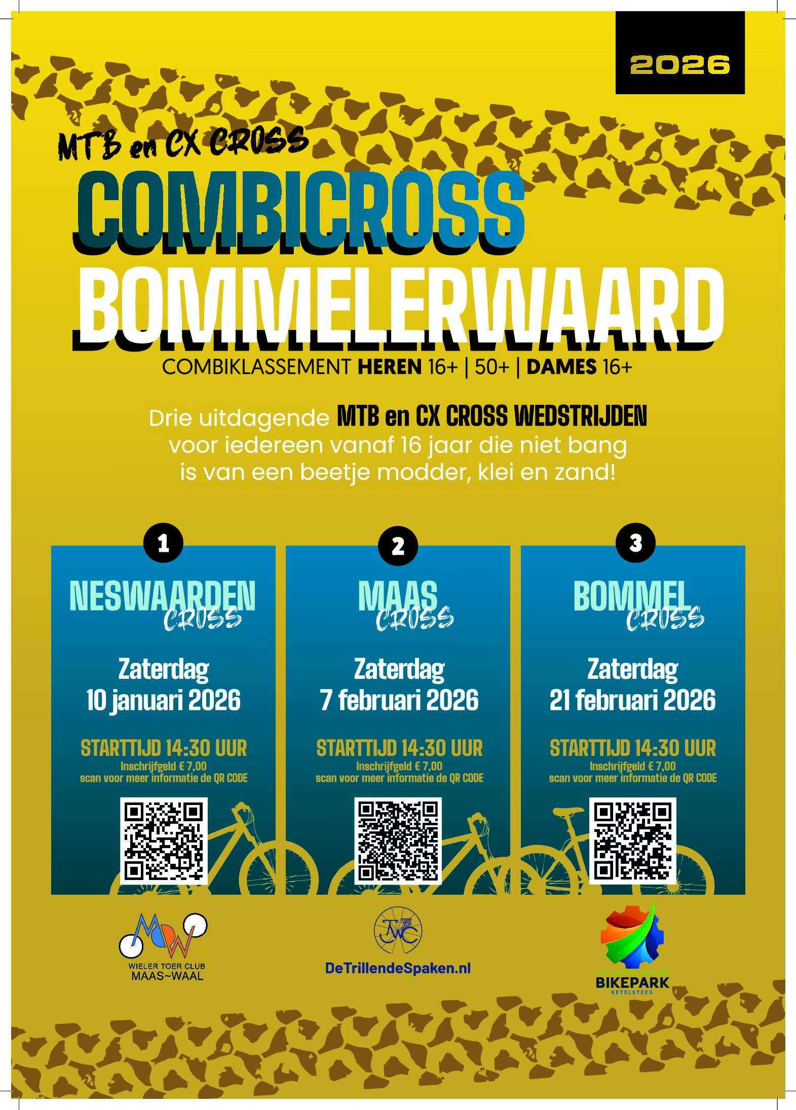 MTB Crossen in de Bommelerwaard (Maas/Neswaarden/Bommel)